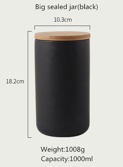 ZEALMAX Chinese Ceramics Sealed Jar, Porcelain Tea Caddy, Coffee/Sugar