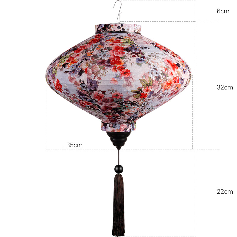 12/14 tums kinesiska sidenlyktor japan vietnam mid-höstlykta för utomhus vårfestival fest hängande dekor palatslykta: 14 14 tum