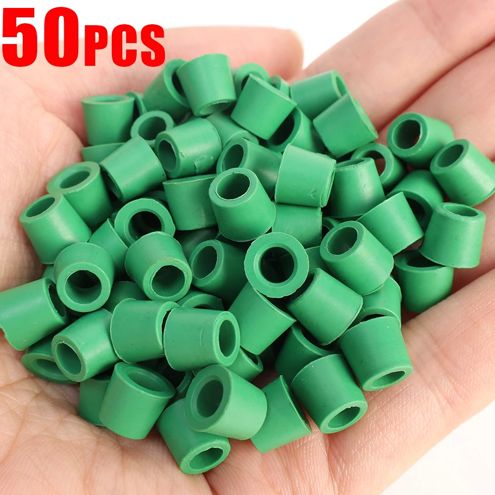 200-50Stck Gummi Dichtung Klimaanlage 1/4'' Ladung Schlauch Ventil Dichtung Verteiler Reparatur Dichtung Bausatz Ersatz Auto zubehör: Silber