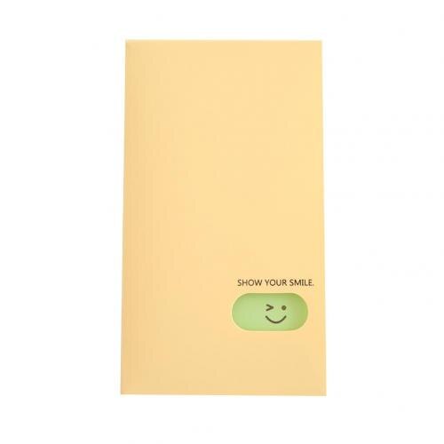 Portable 120-Pocket Album Photocard Business ID Name Cards Holder Organzier: Beige Yellow