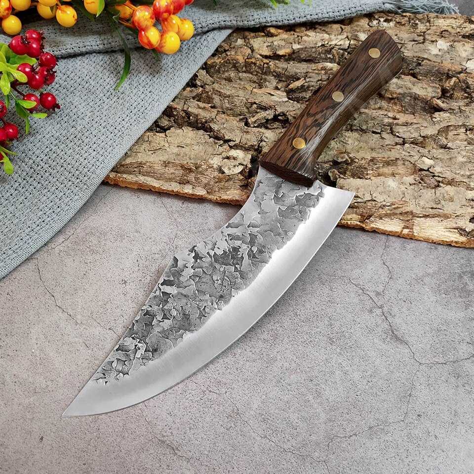 Kitchen Knives Set Forged Meat Cleaver Knife Damask Stainless Steel Chef Knife Cooking Set Cooking Tools