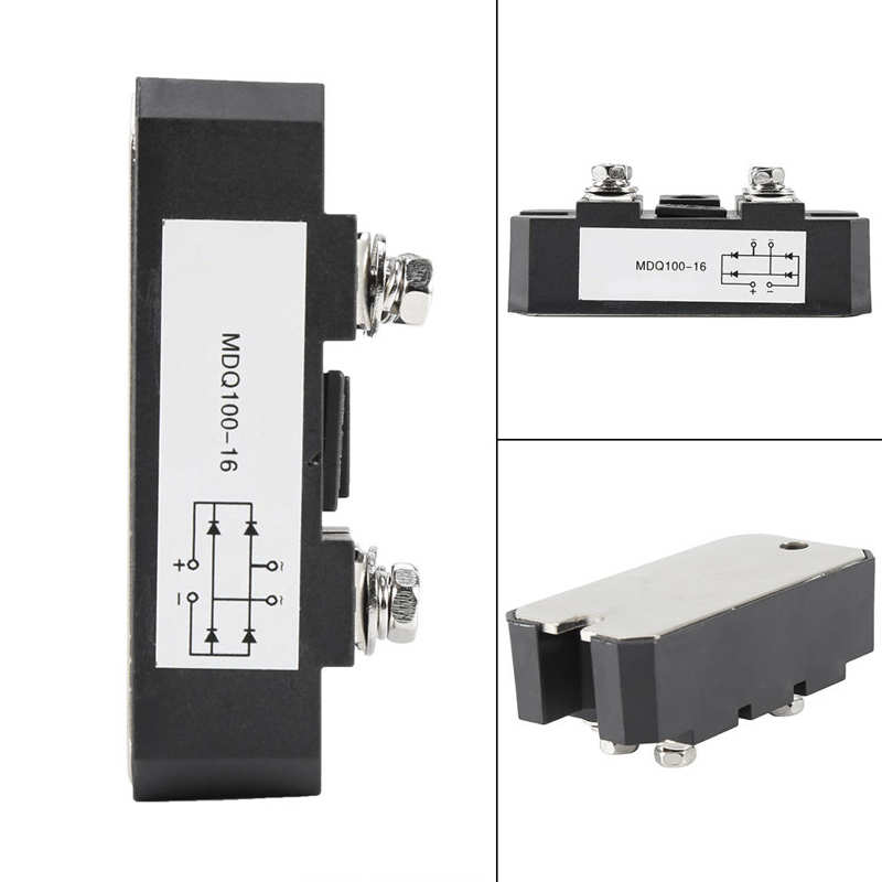 1Pc Single Phase Diode Bridge Rectifier 100A 1600V High Power 4 Terminals Brug Module
