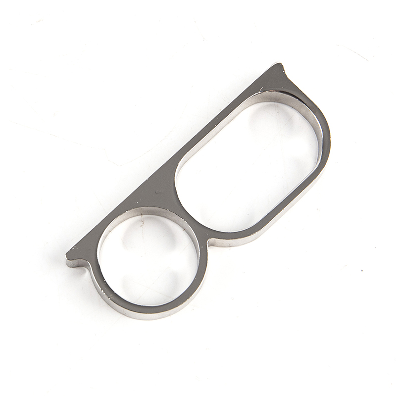 1PCS Persönlichkeit Übertreibung Doppel Knuckle Ring Für Männer Zwei Finger Punk Ring