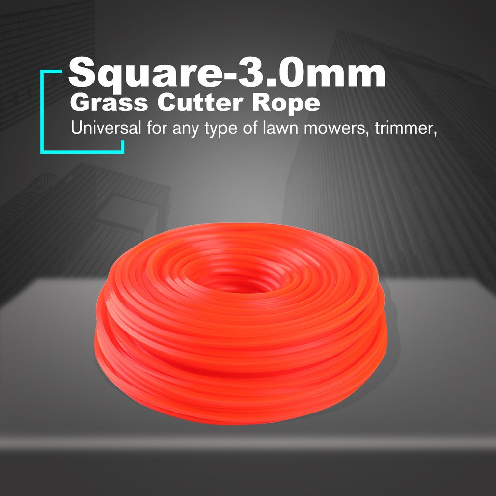 2.4mm/3.0mm trimmer line trimmer buskrydder snor line lang rulle firkantet græstov line til plæneklipper trimmer