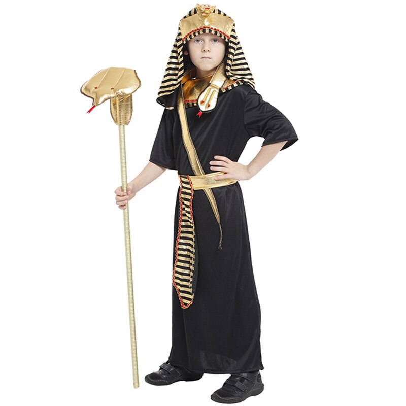 Disfraz de Faraón antiguo egipcio Purim Tutankamón Cosplay para niños niño Halloween carnaval vestido de lujo