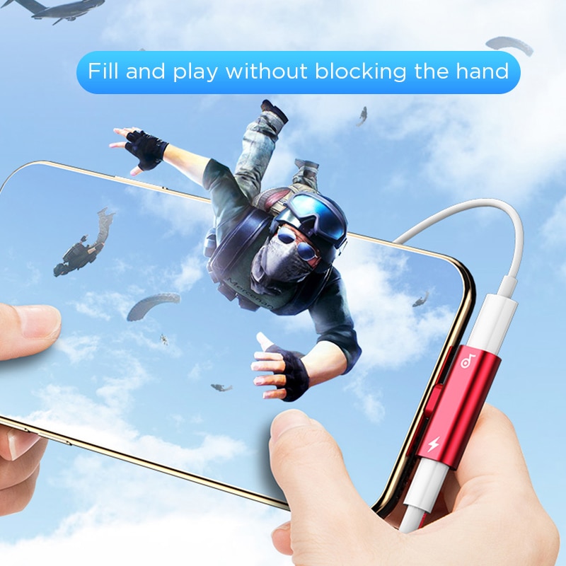 Doppio Jack Cavo a forma di T Smartphone Accessori Adattatore per Cuffie su iPhone 7 8 11 X XS per il sistema ios 13 12 Convertitore auricolare