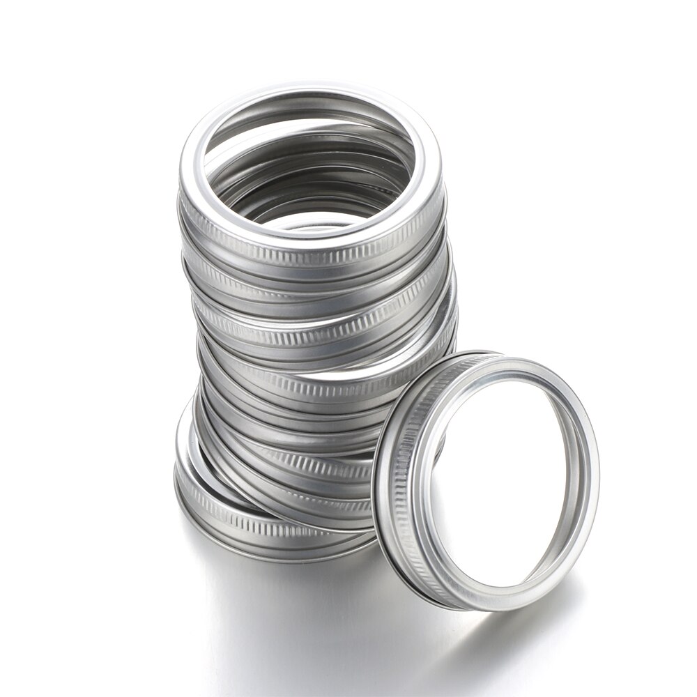 10Pcs/Pack Canning Lids Leak-Proof Wide Mouth Mason Jar Lids Tinplate Jar Caps Home Kitchen Food Storage Accessories