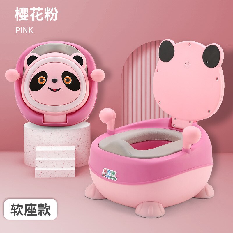 Kind Pot Training Meisjes Jongen Potje Kids Stoel Toiletbril Kinderen Pot Draagbare Baby Potje Multifunctionele Baby Wc Auto potje: Pink PU Pad