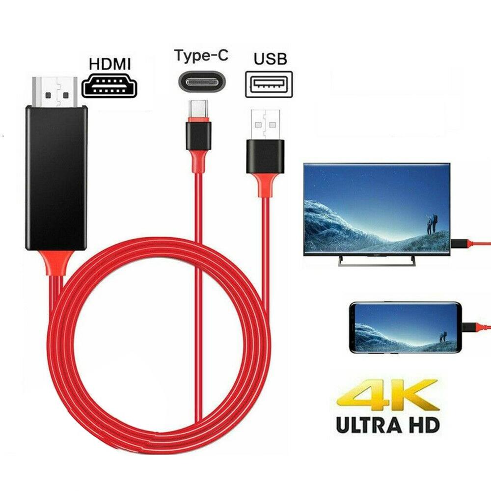 4K MHL Type C Naar HDMI Av Tv Kabel Adapter Voor Samsung Note 10/9/8/ s10/S9/S8 Plus Draagbare Type C Naar HDMI Kabel Adapter