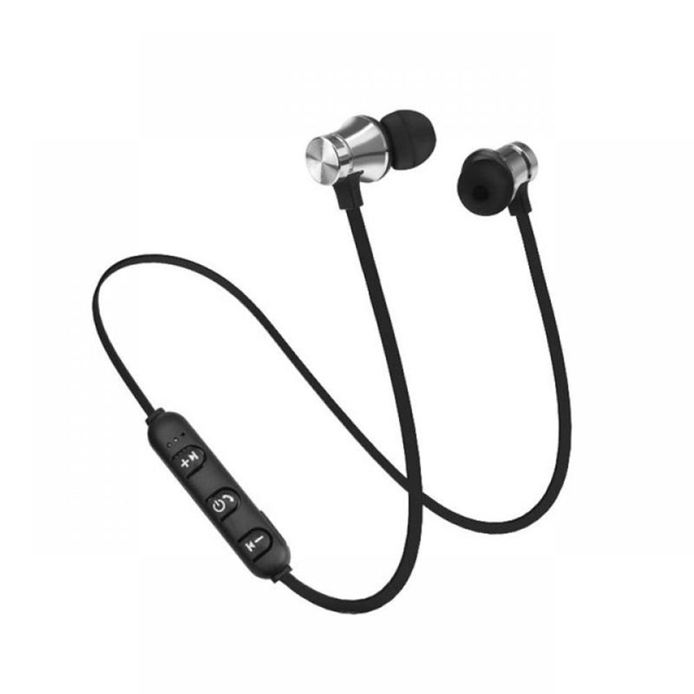 XT11 Sports Running Bluetooth Wireless Earphone Active Noise Cancelling Headset For Phones Music Bass Bluetooth Headset With Mic: Silver