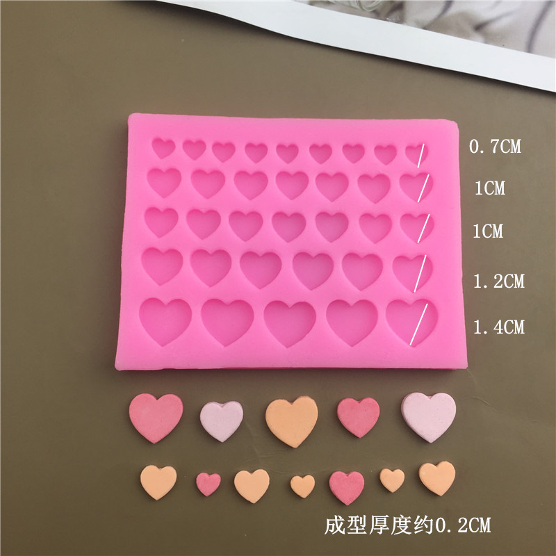 Baking Mold Cake Dessert Table Small Edge Triangular Star Circular Heart-shaped Chocolate Flip Sugar Silicone Grinding Tool: Dark Khaki