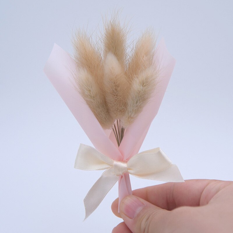 Gedroogde bloemen kunstmatig kristalgras mini boeket voor valentijnsdag gedroogde bloemen fotografie decoratie doe-het-zelf boeket: B-6