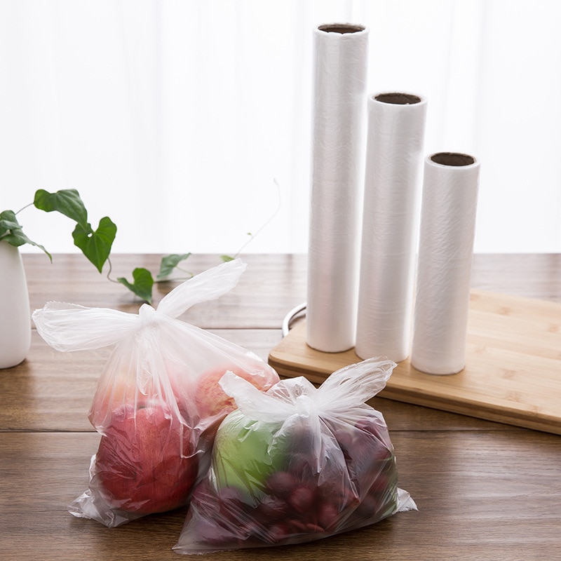 Fruit And Vegetable Fresh-keeping Bag 50pcs / Bag Thickened Breakpoint Food Fresh-keeping Bag Can Be Microwaved And Refrigerated