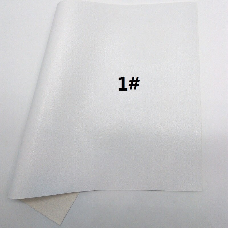 WHITE Faux Leather, Faux Leather Fabric, Weaving Synthetic Leather Fabric Sheets For Bow A4 21x29CM Twinkling Ming XM553: 1