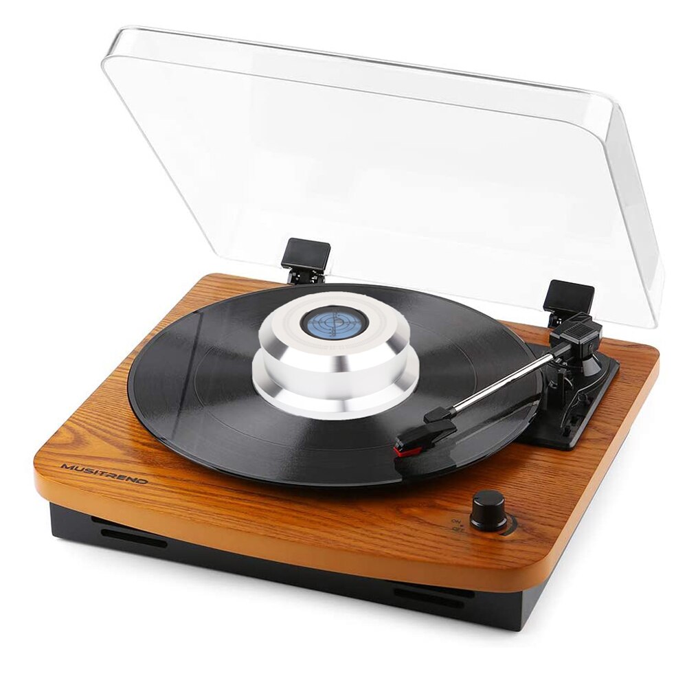 Monosaudio rts 532 zwart/zilver gewicht puck 328g draaitafel dragonfly stabilisator plaat beschikbaar 50hz/60hz