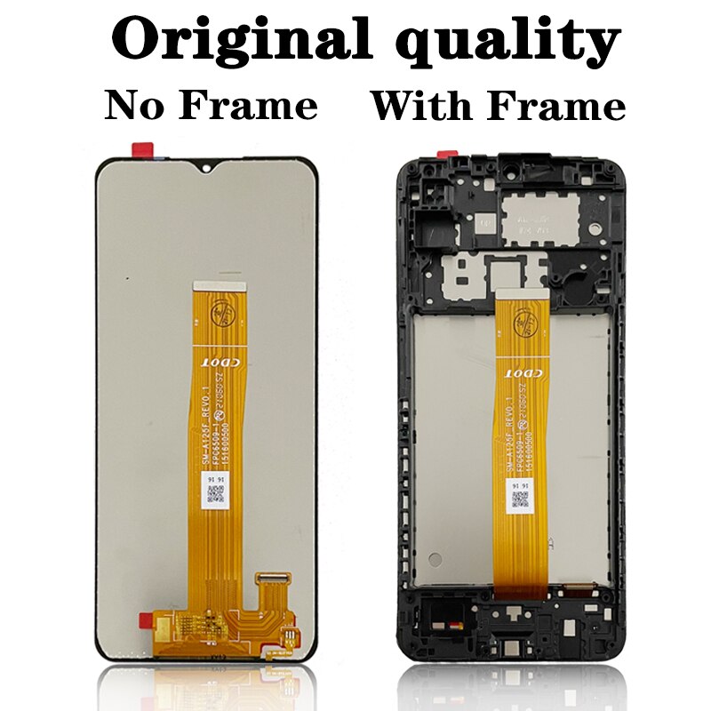 Ensemble écran tactile LCD de remplacement, pour Samsung Galaxy A12 A125, Original