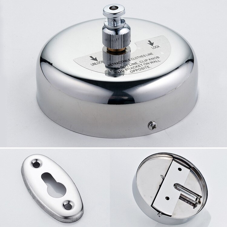 INTBUYING Retractable Single Clothes Line SUS304 Clothes Dryer Laundry for Indoor Outdoor 9.2 feets