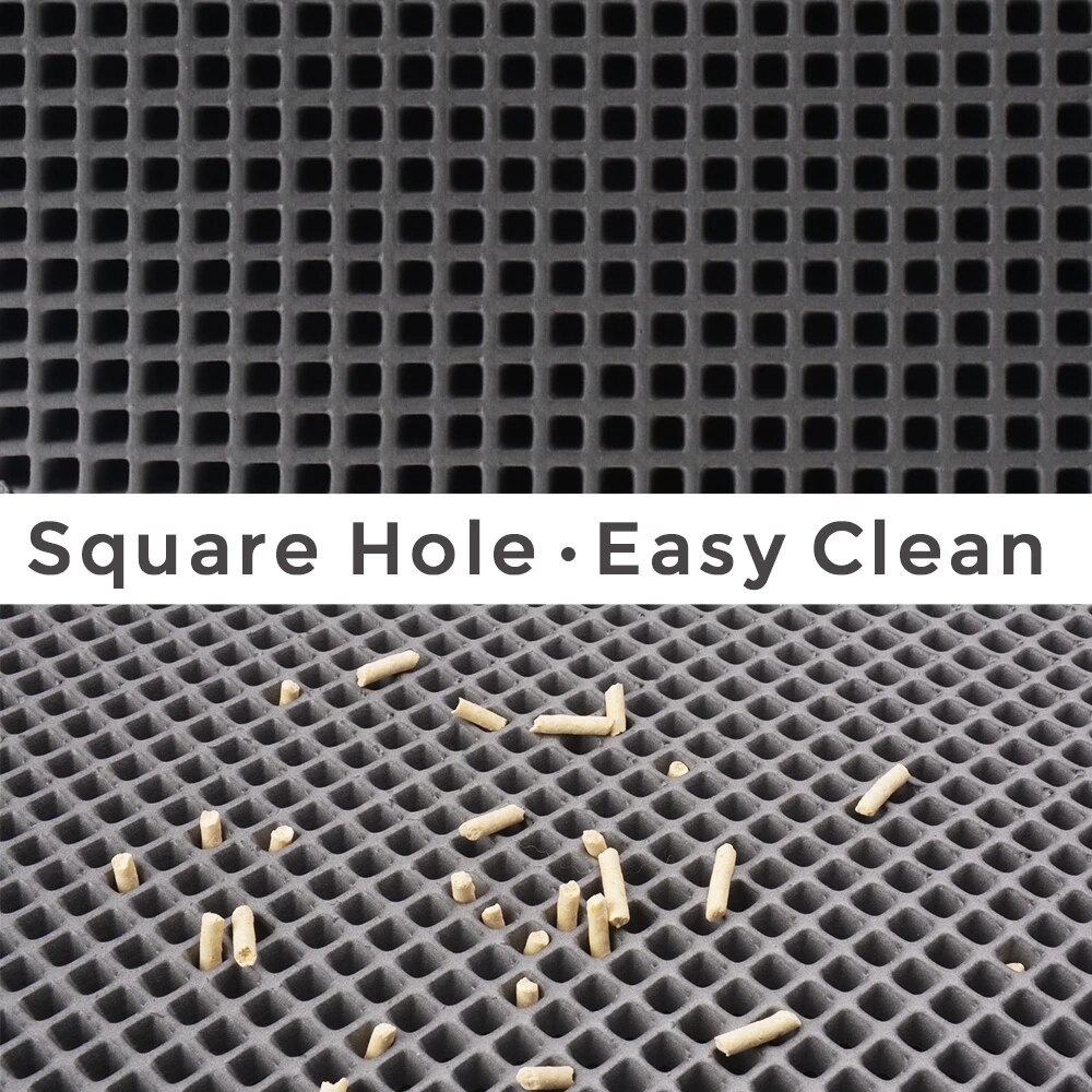 Pet Cat Litter Mat Double Layer Trapping Pets Waterproof Litter Cat Bed Pads Super Light Easy To Carry Clean mat for Cats