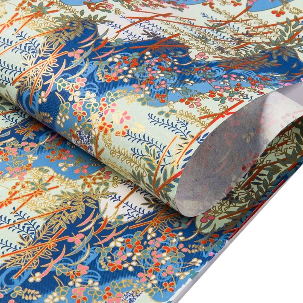 Material artístico, papel para envolver de estilo japonés, papel cortado con patrón de Sakura, papel de Origami, papel artesanal de 42x58cm, corte de papel: Borgoña