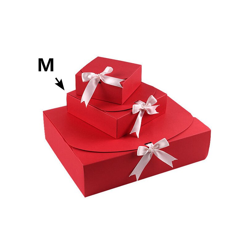 White/Black/Red/Yellow Box Event & Party Supplies Packaging Wedding Birthday Handmade Candy Chocolate Box: C-Medium box