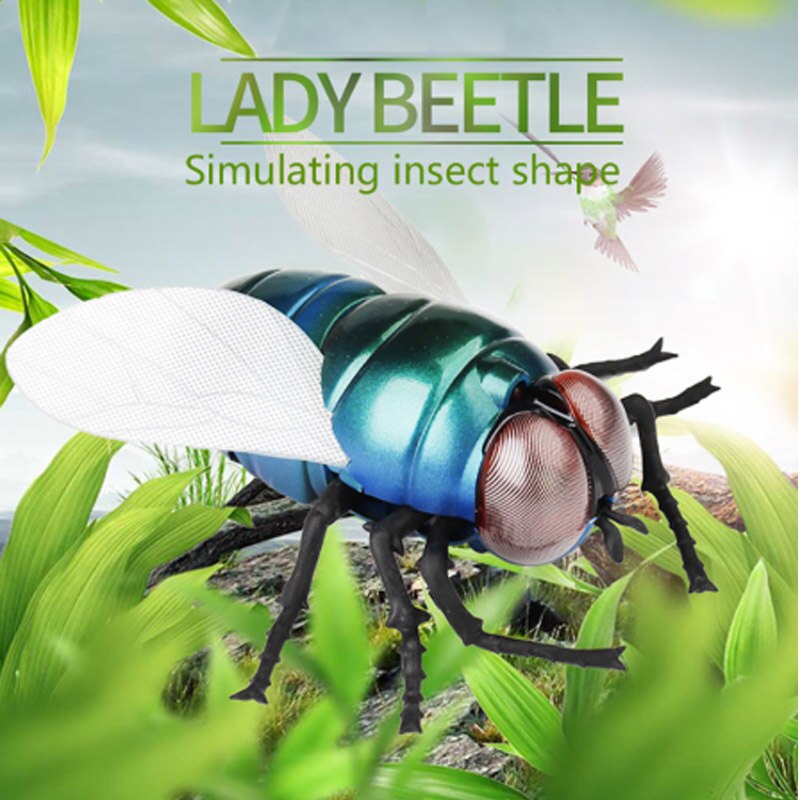 Scary Novelty Rc Insects Cyan Infrared Housefly Electronic Components Model Remote Control Flies