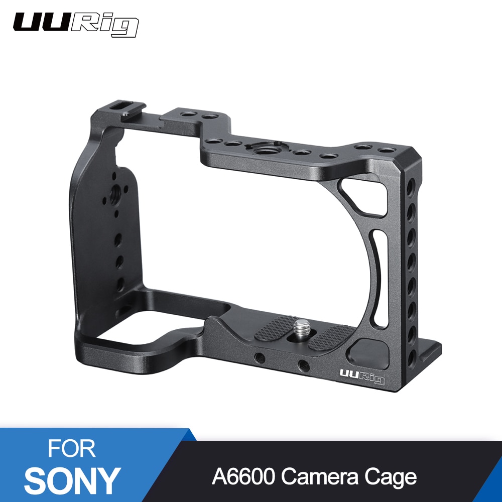 UURig A6600 Kamera Metall Käfig für Sony A6600 DSLR Käfig mit Kalten Schuh Arri Ortung