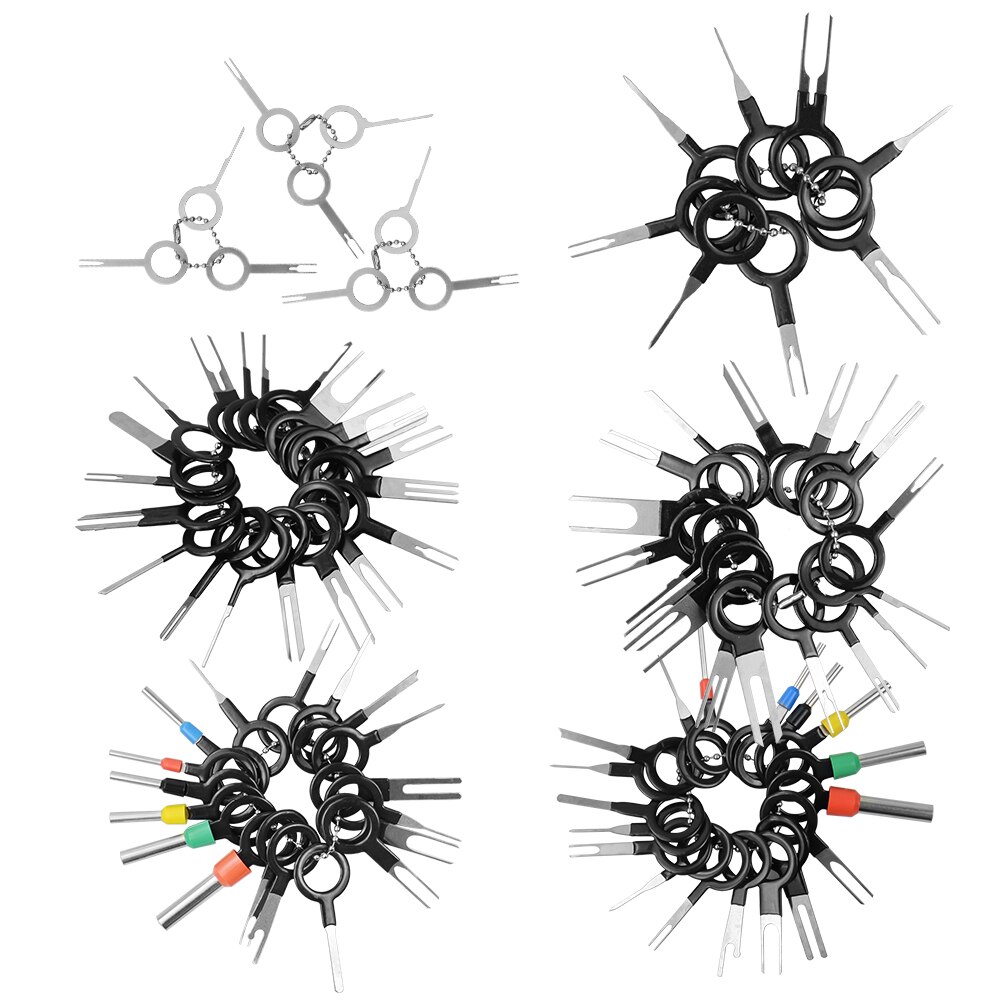 Car Plug Terminal 59/76/91/100pcs Removal Tool Pin Needle Retractor Wiring Crimp Connector Pin Extractor