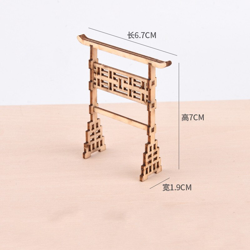 1PC 1:25 In Miniatura Mobili In Stile Cinese Set di Modello di Edificio In Miniatura In Legno di Colore Mobili Sedia Scaffale Per Bambini Casa Delle Bambole Giocattolo: TYPE 15