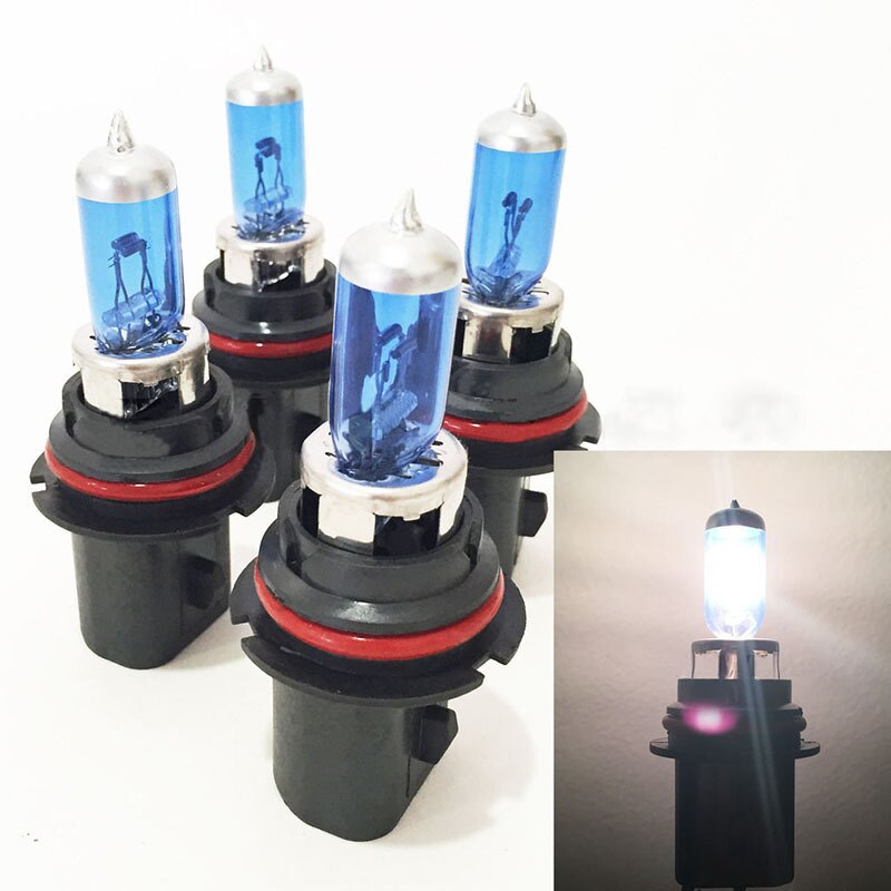 2pcs Super White Halogen Bulb 9007 12V 100/90W Quartz Glass Car Headlight Lam Super White Headlights Lamp Durable