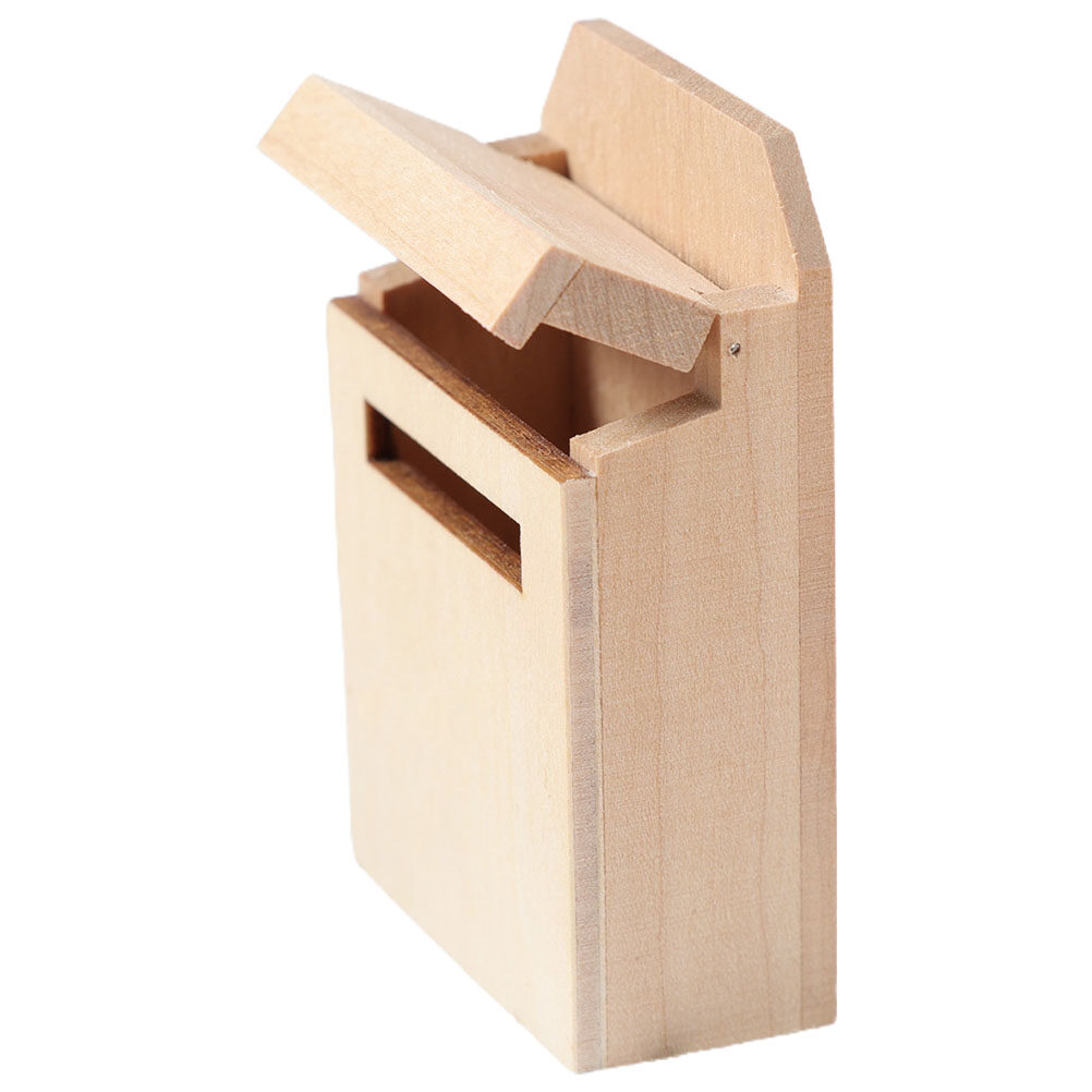Mini Blanco Brievenbus Model Miniatuur Houten Brievenbus Huis Hout Diy Mini Brievenbus