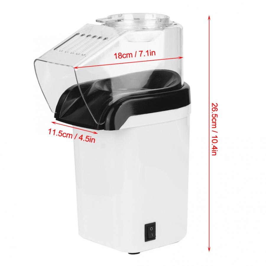 220v-240v 1200w Electric Corn Popcorn Maker Household DIY Automatic Mini Air Popcorn Making Machine Home Kitchen appliance