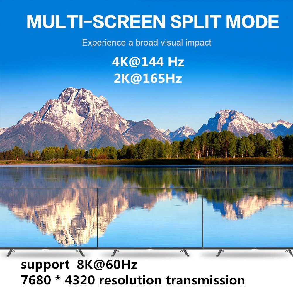 DisplayPort 1.4 Cable 8K 4K HDR 165Hz 60Hz Display Port Adapter For Video PC Laptop TV DP 1.4 1.2 Display Port 1.2 Cable
