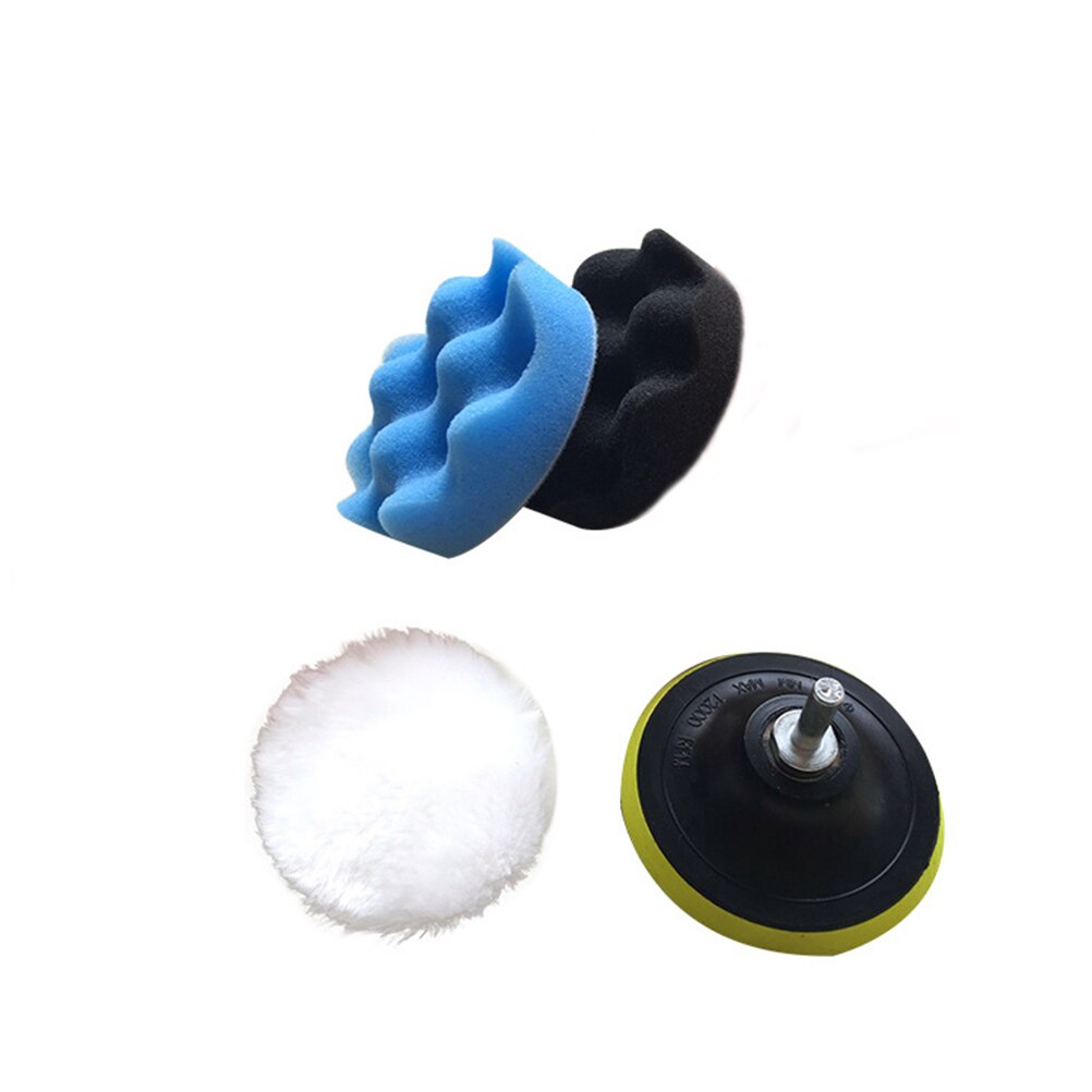 7pcs Auto Polish Wax Sponge Buffing Polijsten Waxen Spons Pad Kit Global Waffle Foam Pads Voor Schuren Afdichting Glazuur auto