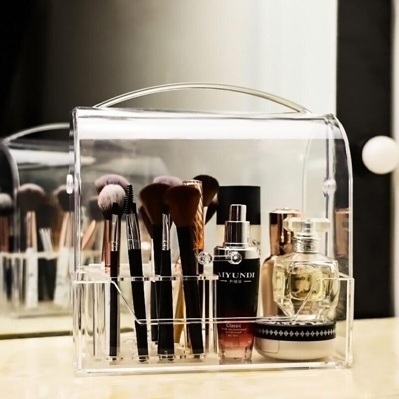 Acryl make-up organizers opbergdoos cosmetische sieraden display box case desktop make-up container dozen organizer