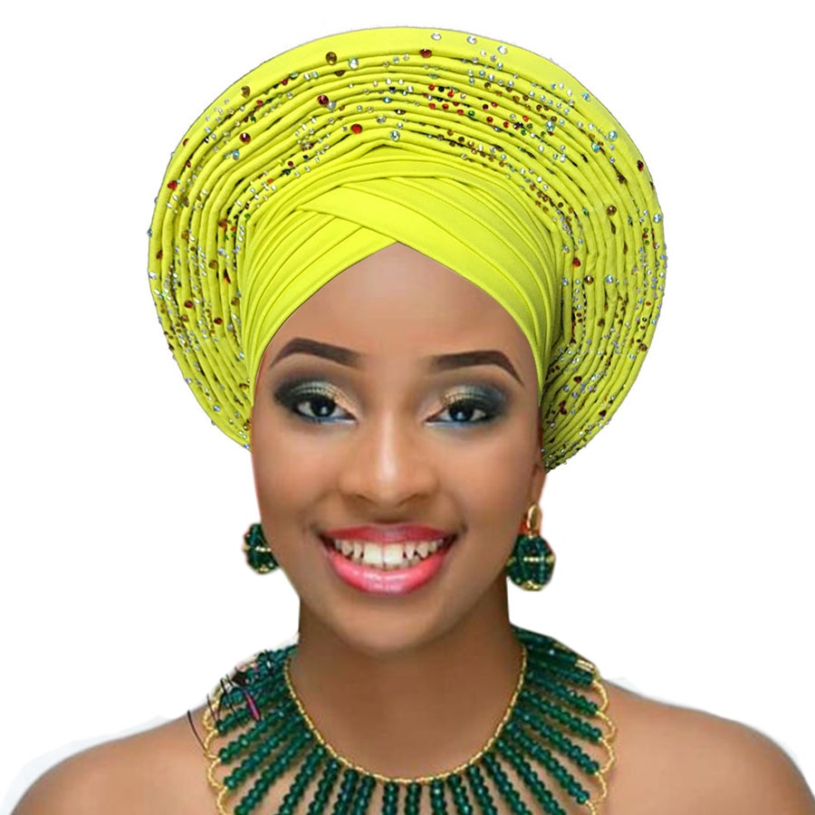 Turbante africano para boda, cinta para la cabeza, turbante africano