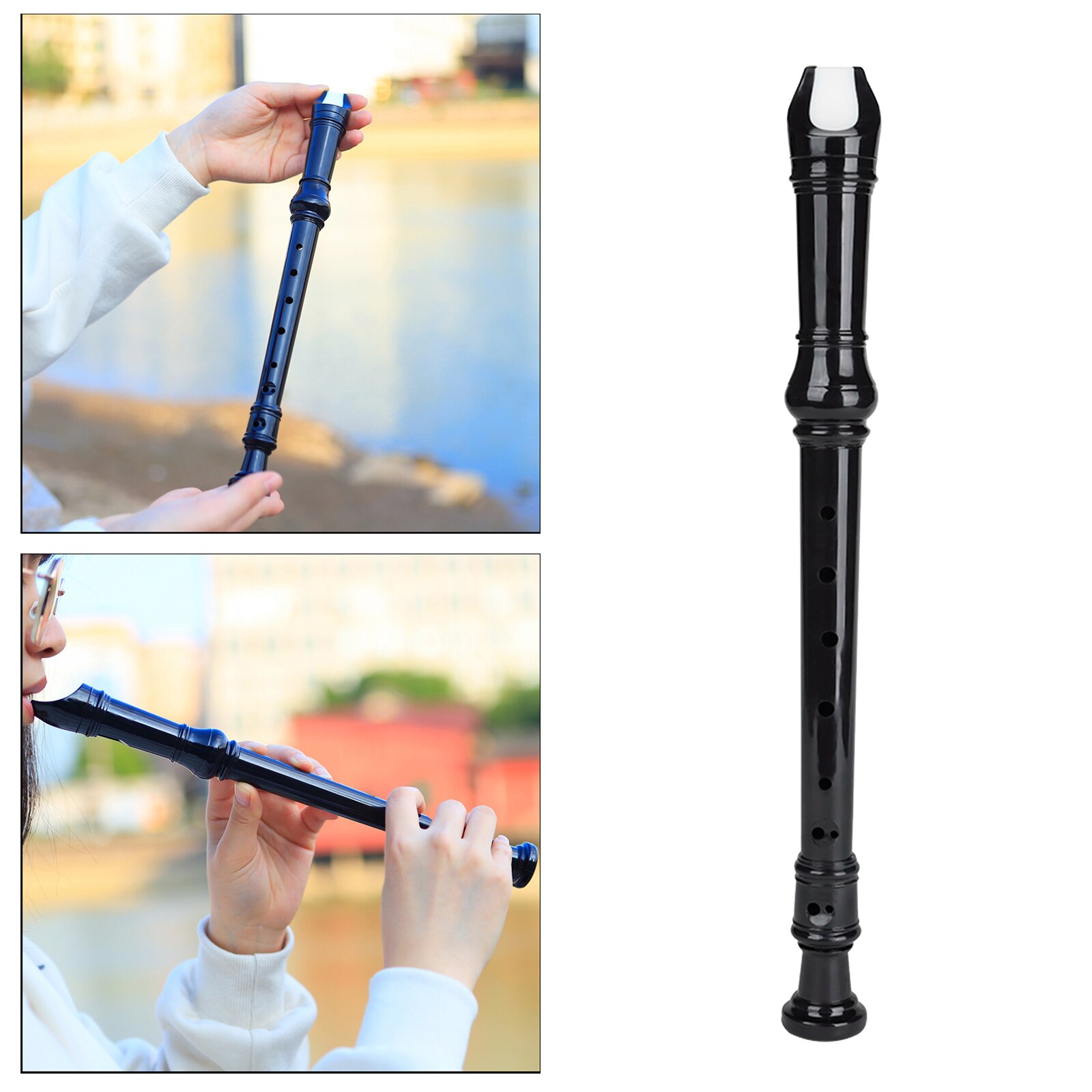 Soprano enregistreur Style allemand 8 trous enregistreur Instrument pour enfants école étudiant avec tige de nettoyage