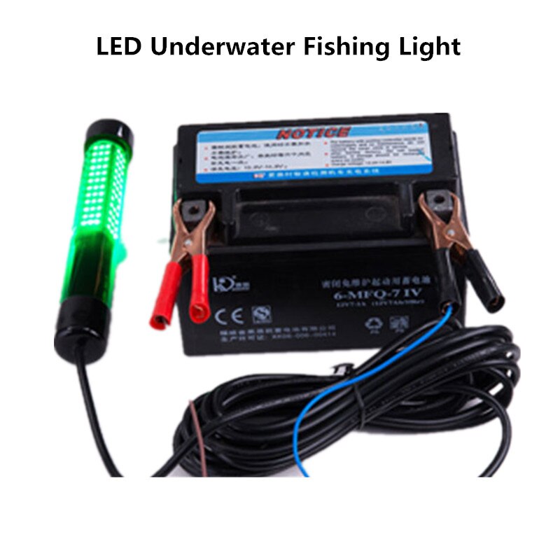 25w 5m led onderwater vislamp diep onder water vislokmiddel aaszoeker lamp inktvis aantrekkend 12v nachtvislamp