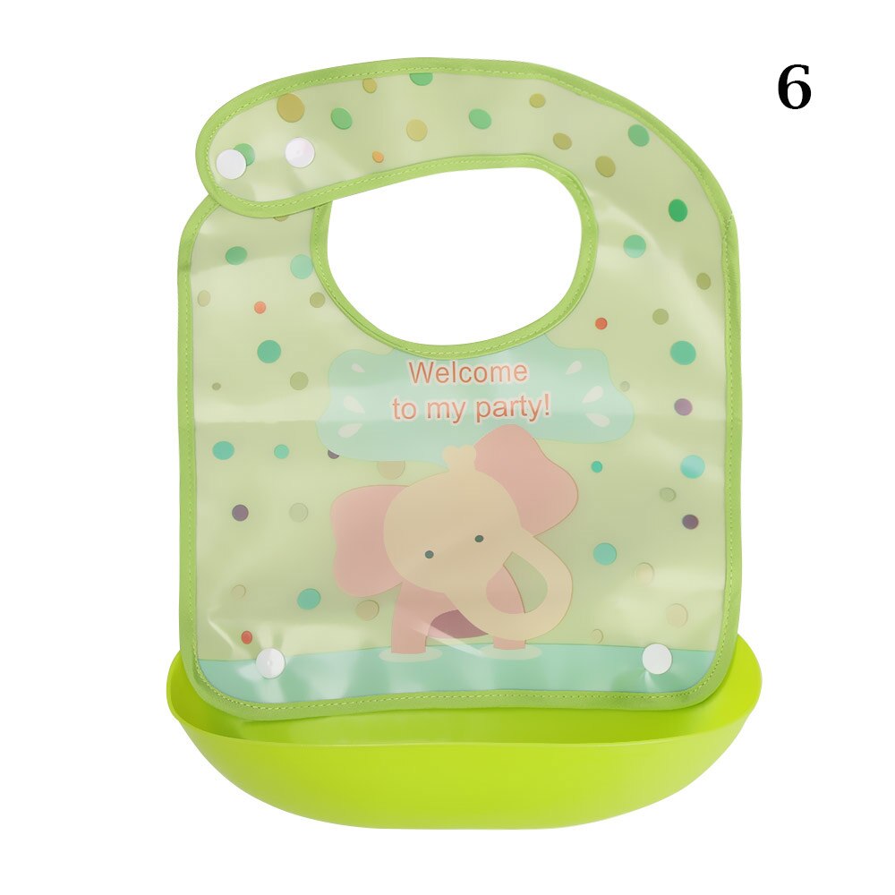 Cute Cartoons Bibs for Baby Children Waterproof EVA Removable Washable Bib Feeding Apron Saliva Bib Towel Accessories: 06