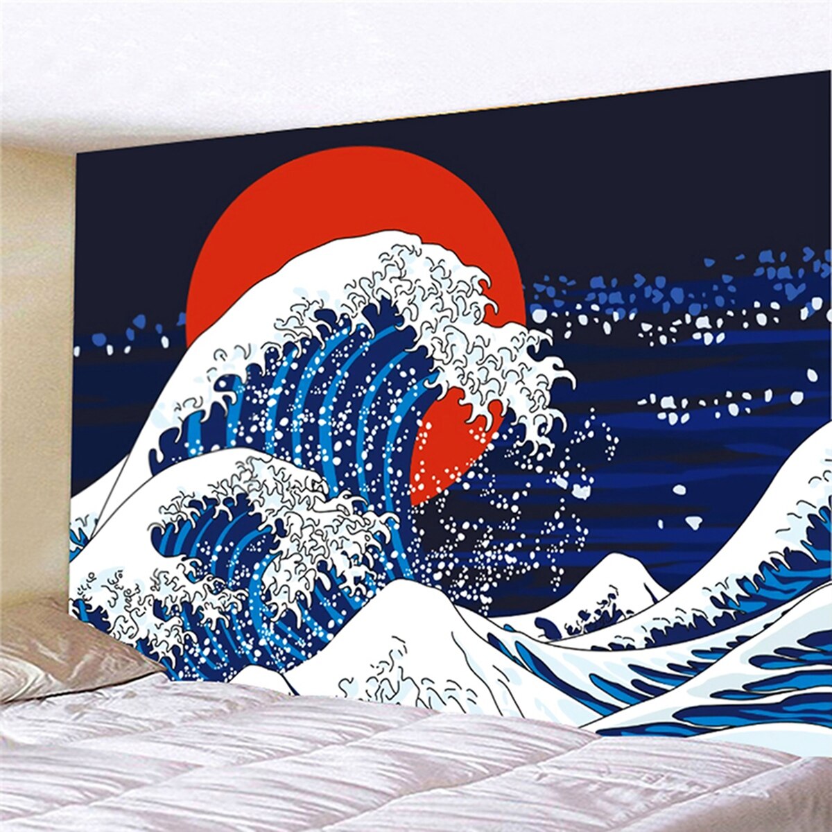 Fashionable Tapestry Colorful Floral Pattern Background Cloth Wall Hanging Carpet Can Be Used As Curtain Background Cloth: Pattern F