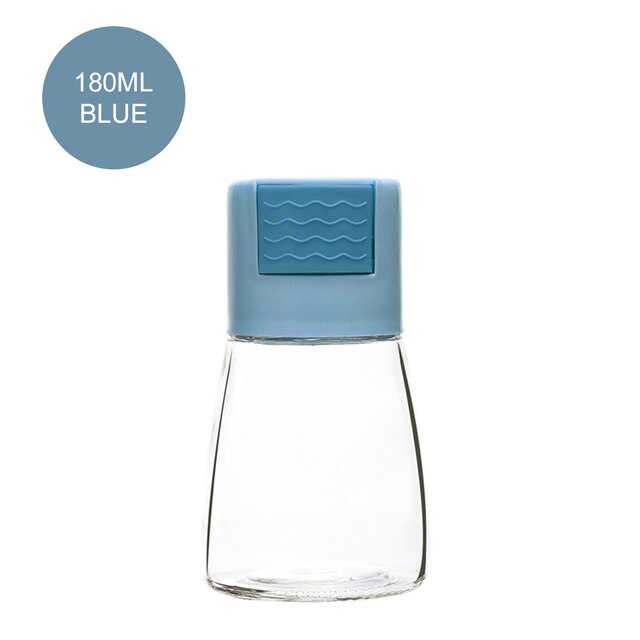 0.5g Metering Salt Shaker Push Type Salt Dispenser Salt Tank Sugar Bottle Spice Pepper Salt Shaker Spice Jar Can Seasoning Bottl: Blue