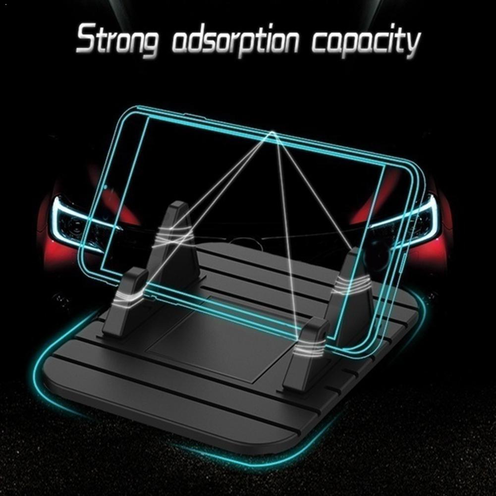 Bilfäste telefonstativ fäste bil instrumentbräda halkfri kuddhållare silikon huawei telefonhållare bil mobil för iphone matta xiao  b8 d 3