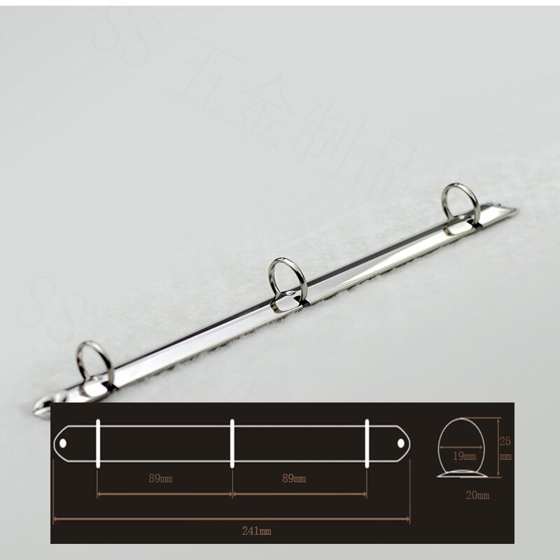 3 ringe metalbindere spiralmappe spiralindbindingsclips skole kontorartikler: Pr240-3-19-20