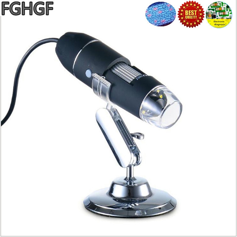 FGHGF SR4 500X Magnifying Glass Handheld Microscope Skin Hair Repair Tool USB Camera Digital Microscope Electronic Magnifier