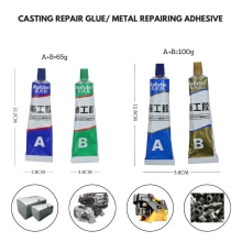 65g /100g støbning reparation lim metal reparation klæbende jern stål auto radiator vandtank speciel lækage tilstopning svejsning lim