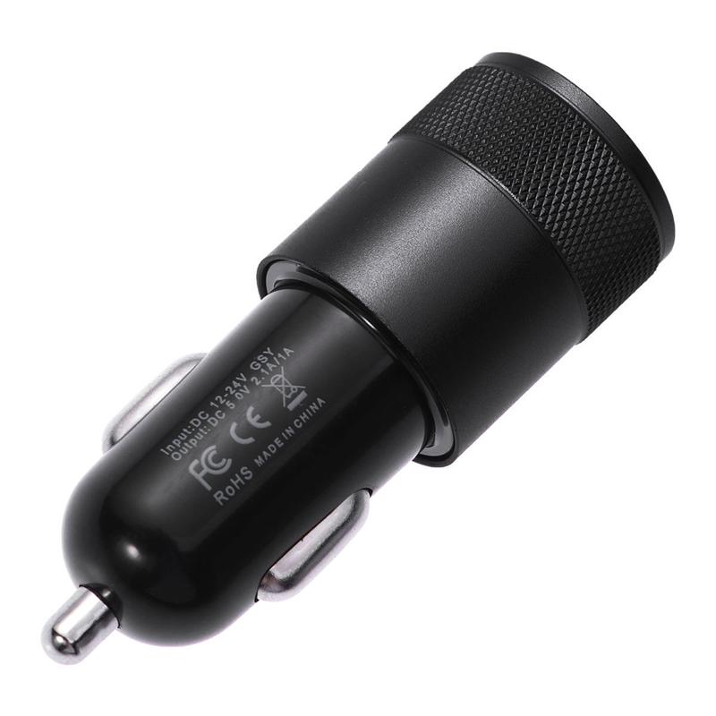 2.1a 1a sigarettenaansteker snelle autolader stroomadapter dubbele usb autolader 12-24v sigarettenaansteker aansteker voor telefoon gps