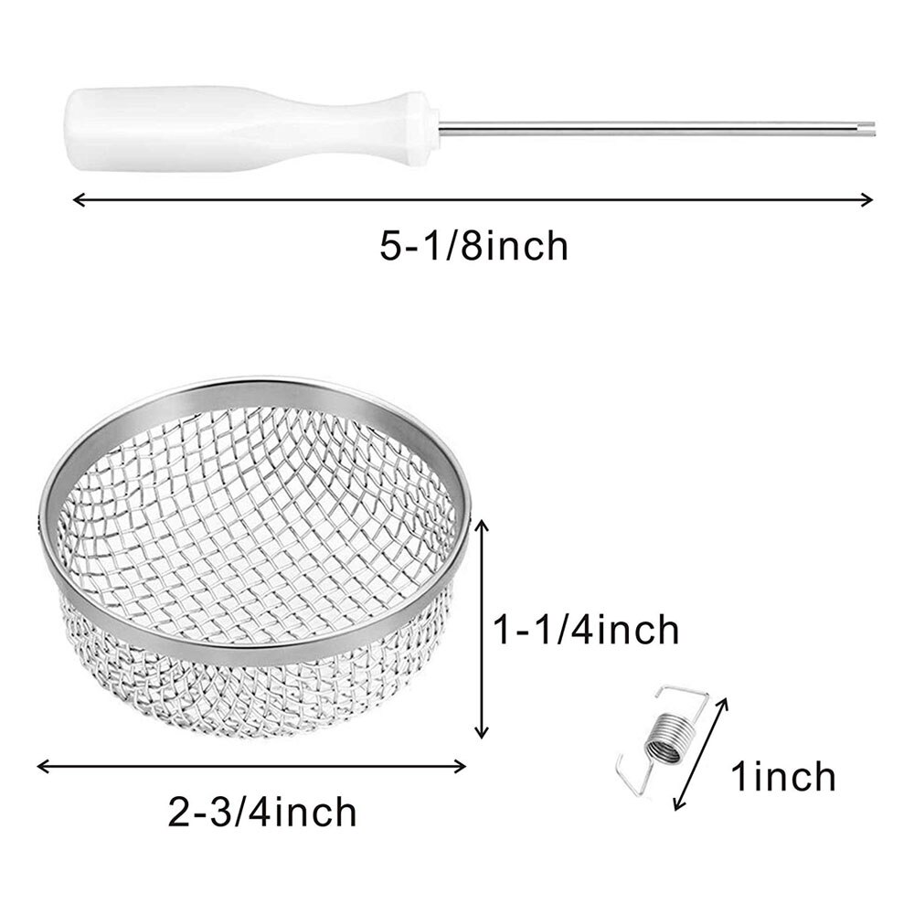 Iztoss 2- pack flygande insektsnät rv ugnsventilkåpa 2.8 tums nät i rostfritt stål med byte av installationsverktyg