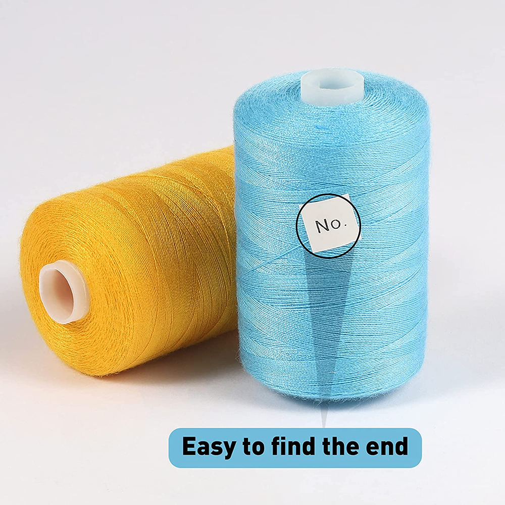 24 Colors Sewing Thread Set 1000 Yard/Spool Polyester Thread Stitching Embroidery Thread for DIY Sewing Machine Quilting Threads