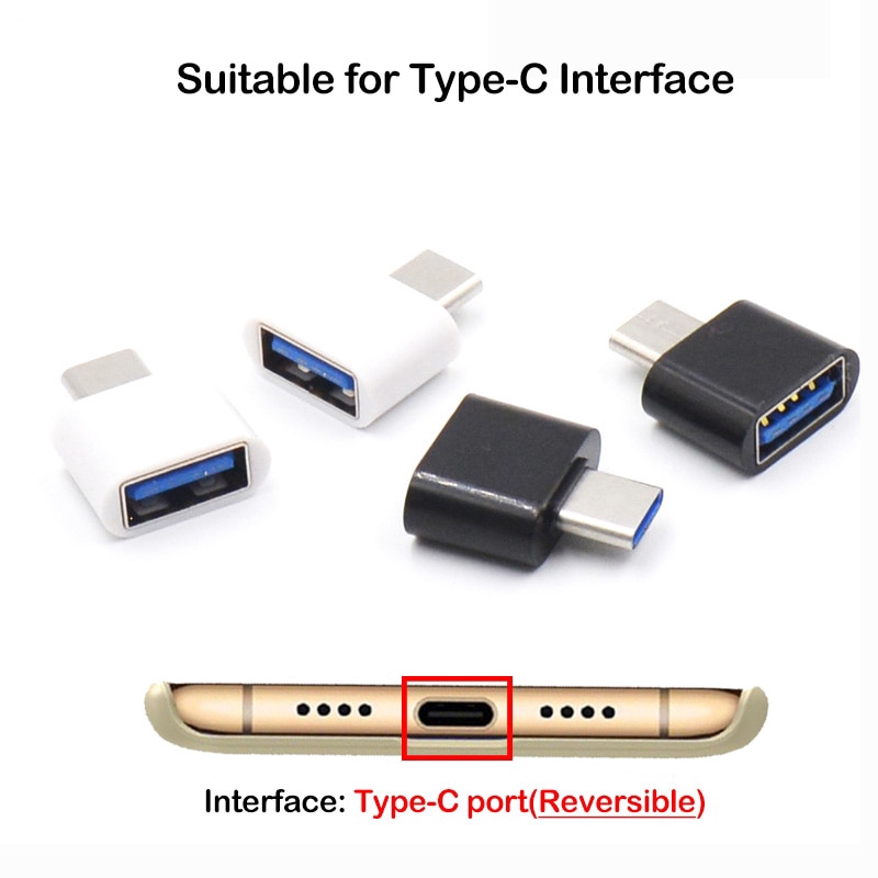 USB-C Type C 3.1 naar USB Vrouwelijke OTG kabel Adapter voor Samsung Xiaomi OTG Data Converter