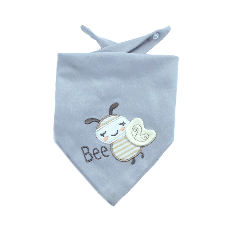 Slabbers Katoen Borduren Babyvoeding Schort Driehoek Bib Meisje Jongen Voeden Sjaal Slabbetjes Burp Doek Bandana Speeksel Handdoek: CZJ005A4
