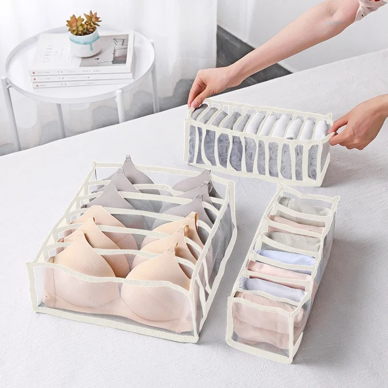 Aufbewahrungsbox für Unterwäsche, Kleidungs-Organizer, Schrank-Organizer, Kleiderschrank, Schublade, BH, Krawatten, T-Shirt, Jeans, Socken, Organisationssystem
